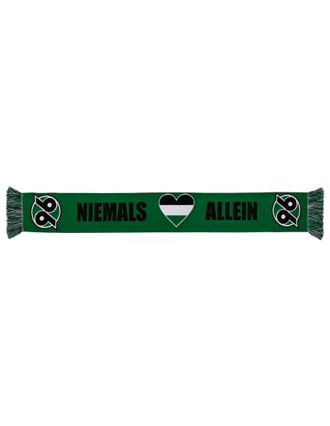 Hannover 96 Fanschal Logo Balken Schwarz-Weiß-Grün